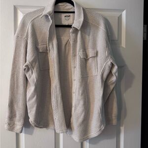 Aerie Cream Button Down Shirt